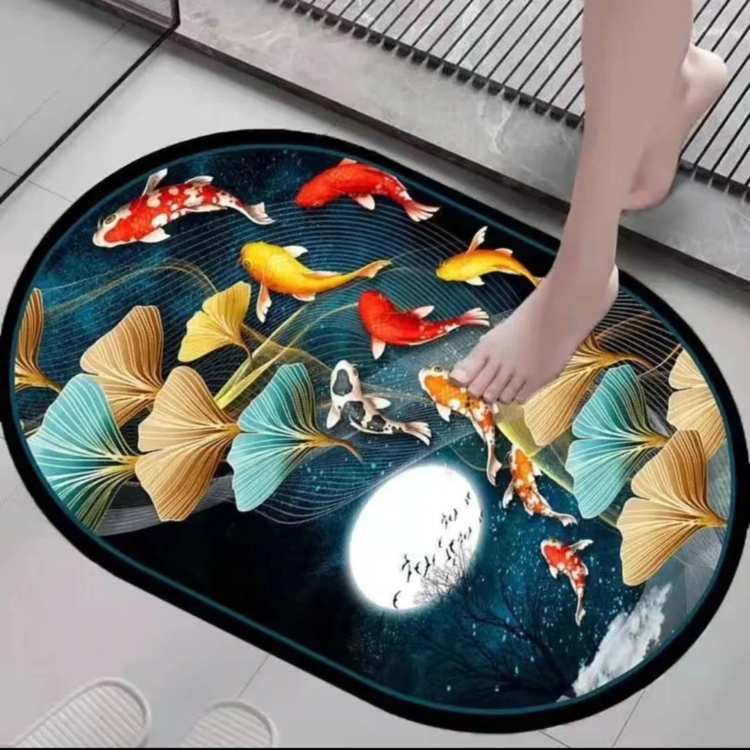 精美独特图案丰富多彩高质量材料地垫浴室脚垫厕所垫子地毯地垫