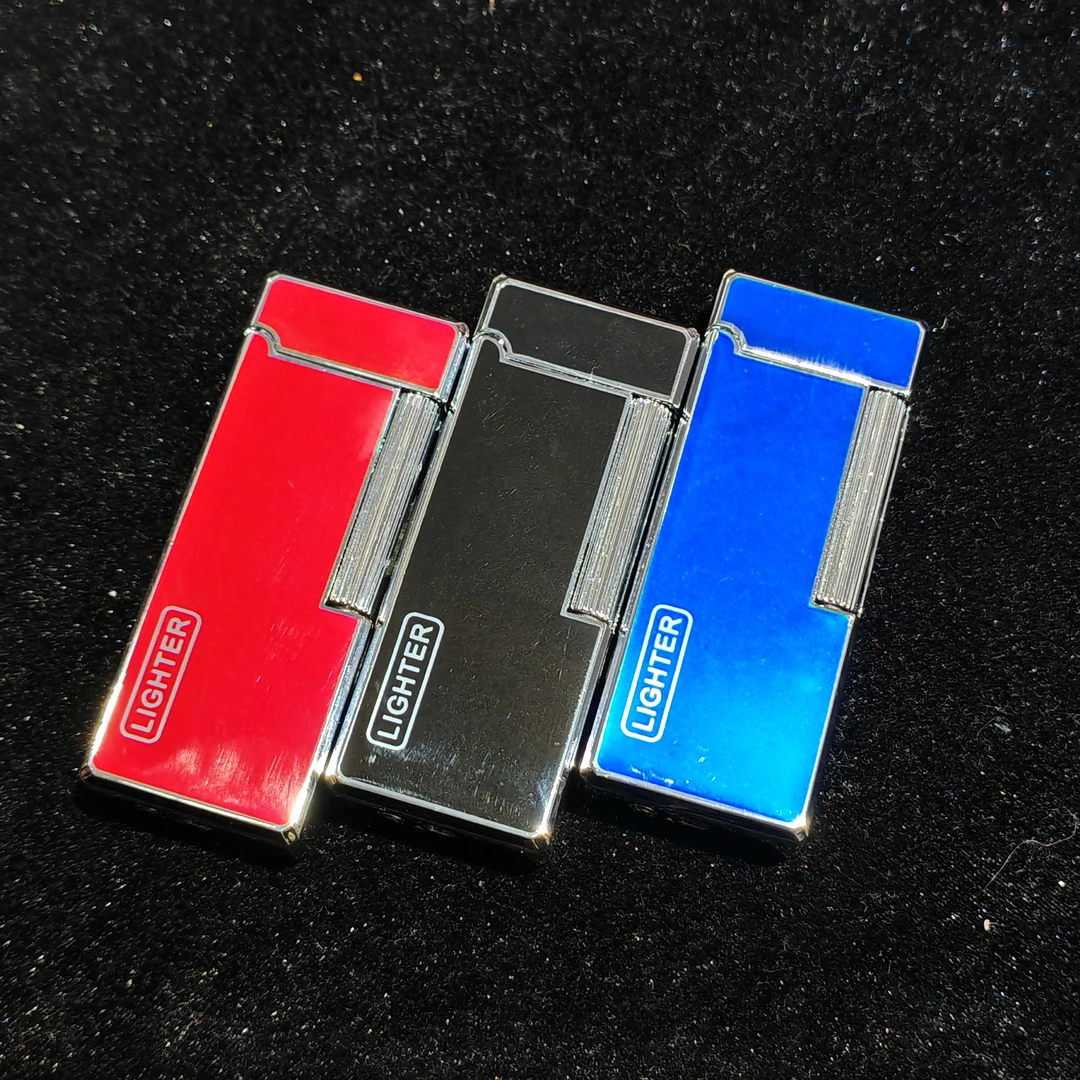 XF4602窄机-银红 可视仓大漆侧滑打火机