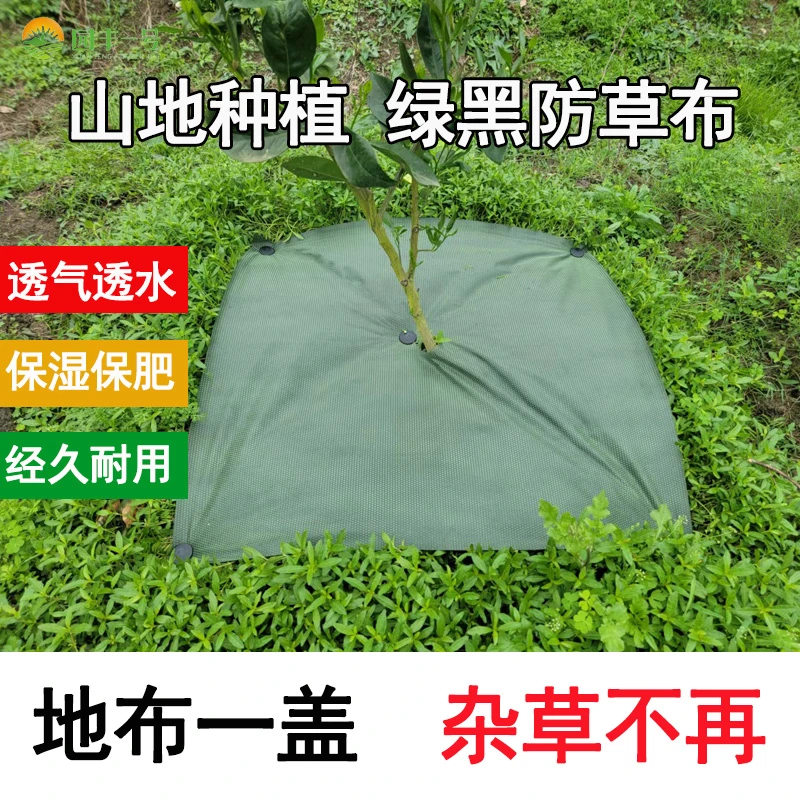 园丰一号新型绿黑双色防草保湿透气不吸热环保除草布多功能地膜