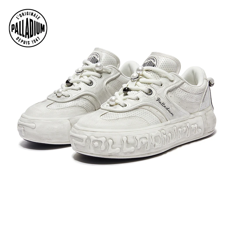 帕拉丁冬季女款圆头潮流时尚经典音符德训鞋99390