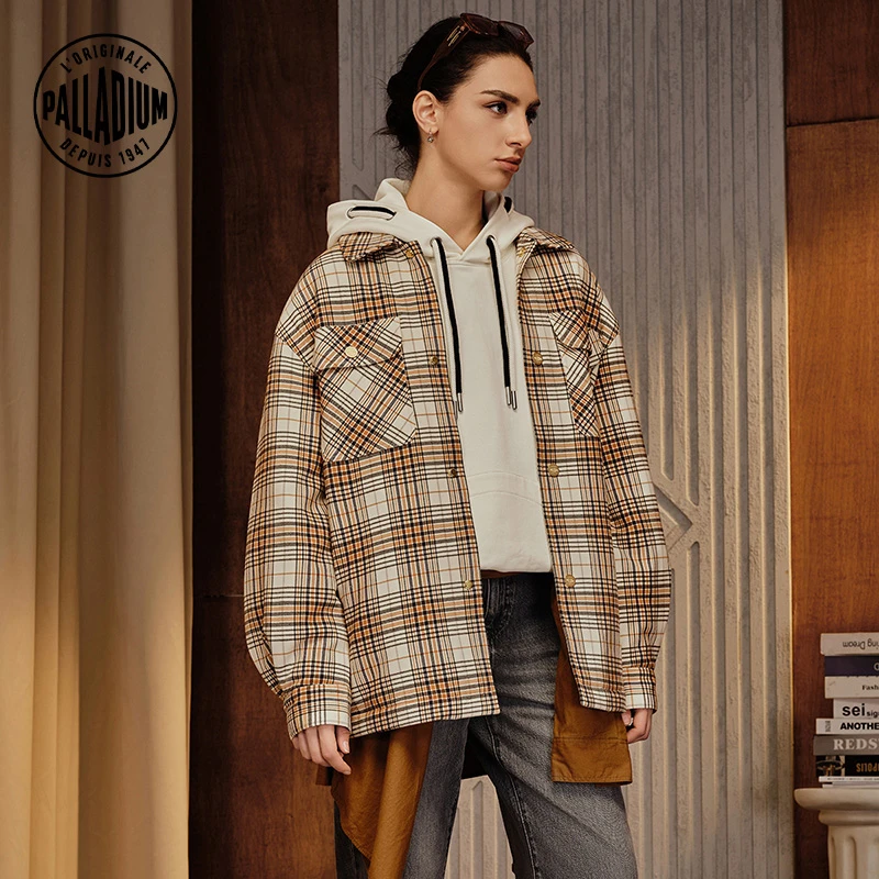 PALLADIUM帕拉丁冬季男女款棉服宽松时尚百搭长袖短棉服1010508