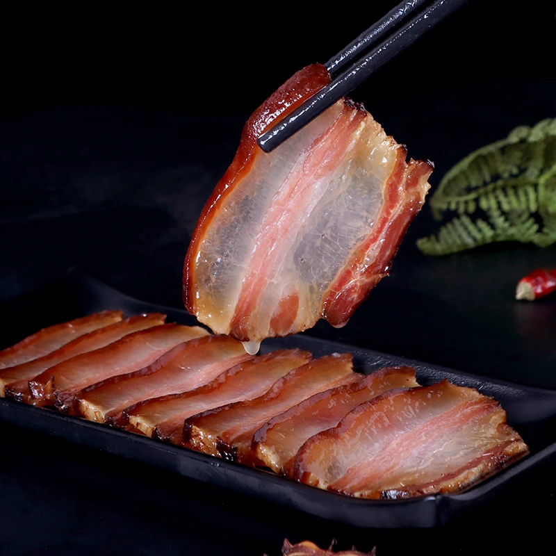 周莫贵州柴火烟熏腊肠腊肉腊排500克装