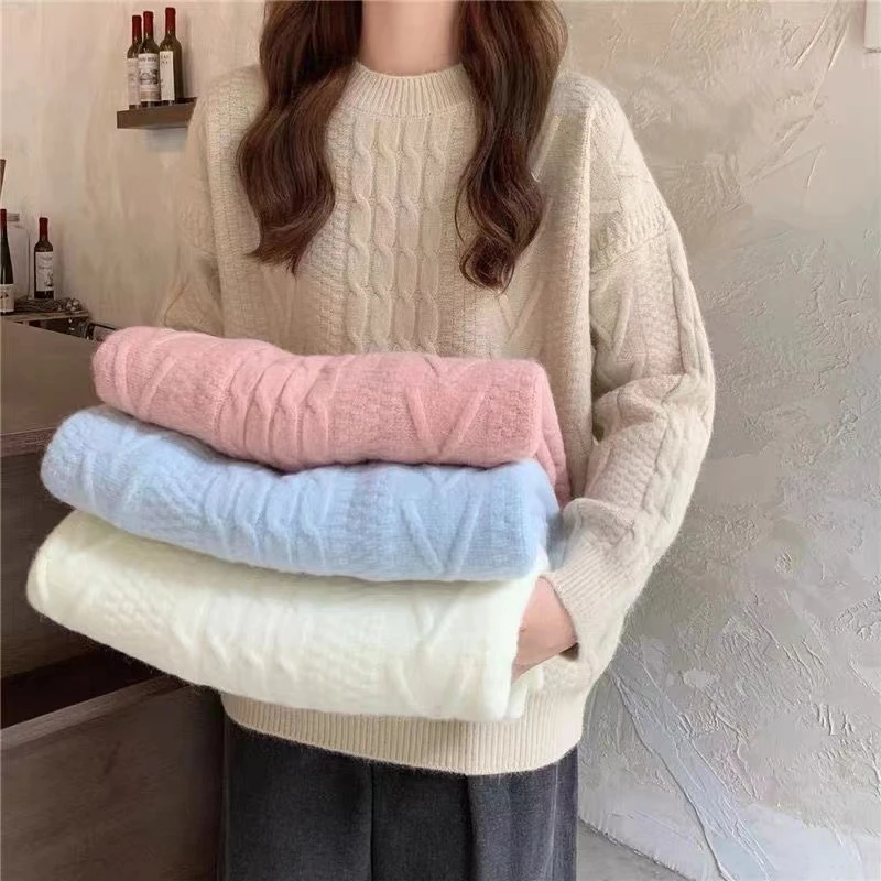 1251-1260秋款毛衣保暖韩版打底套头毛衣