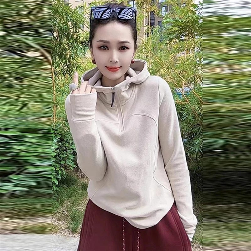 潮流冬季宽松连帽卫衣2025年百搭显瘦时髦流行女装休闲风慵懒上衣