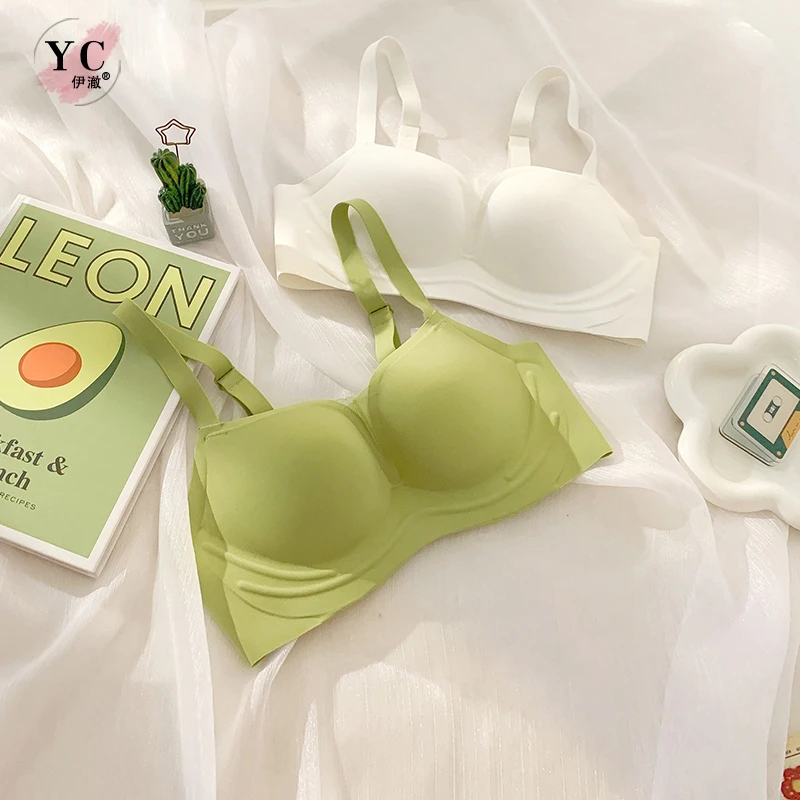 3176舒适无痕内衣女聚拢小胸无钢圈上托显大软支撑收副乳夏季