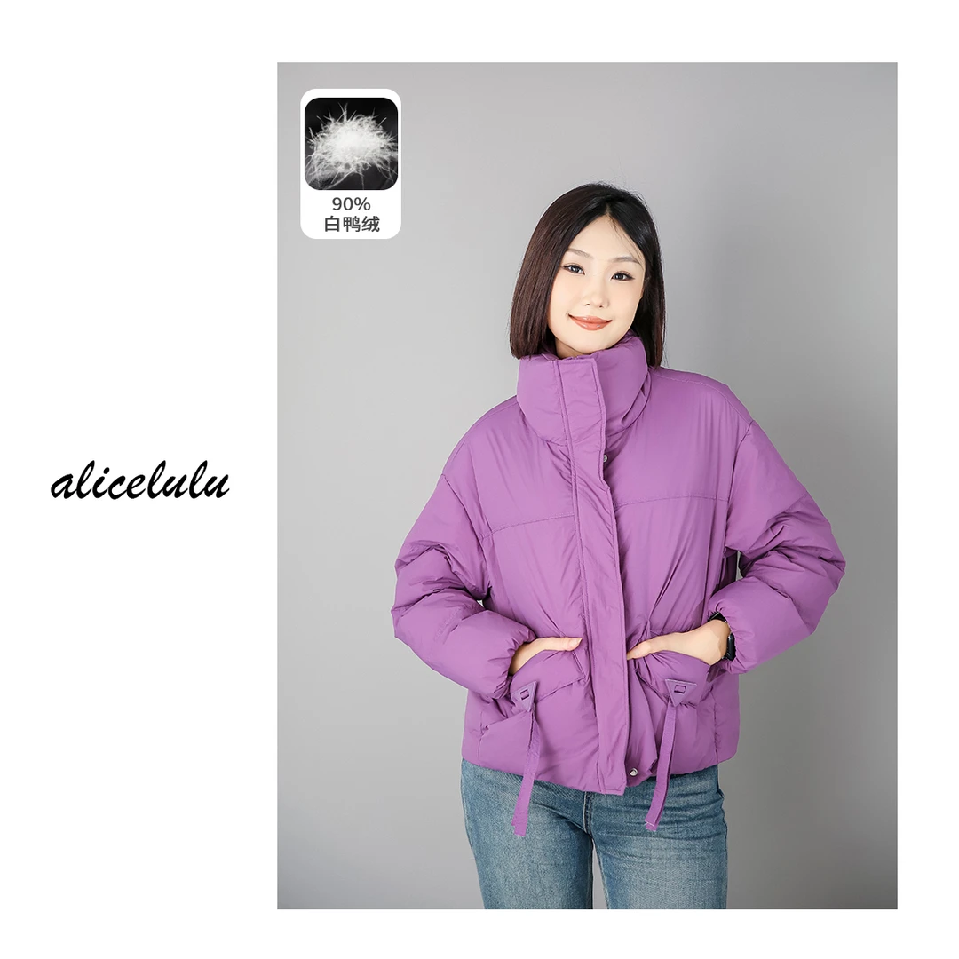 1 ALICE “御寒金三角”羽绒服 蓬松鸭绒 轻暖百搭 S2139488Tr