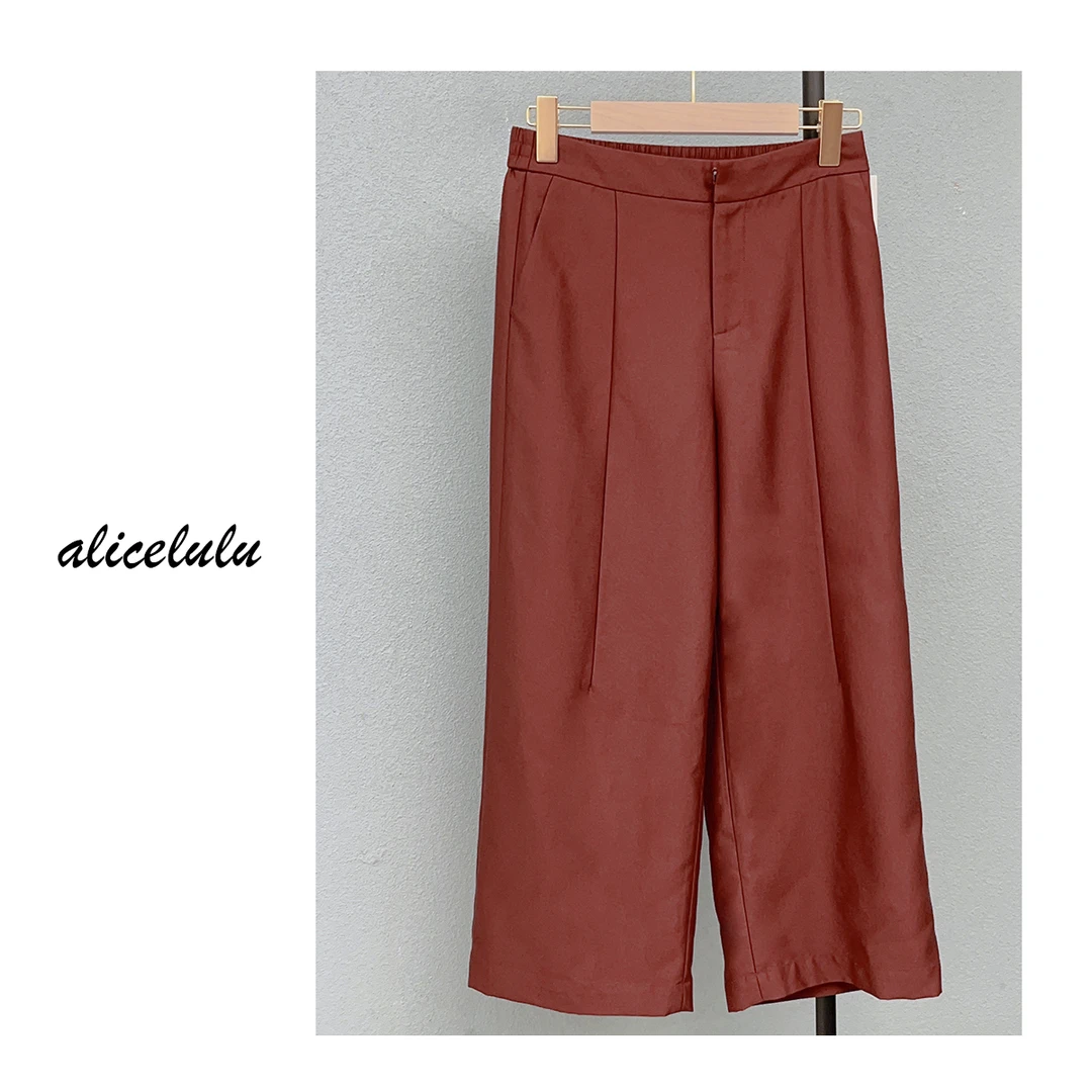 3 ALICE “飒美职场”休闲裤 阔腿显瘦 简约利落 S1033787E