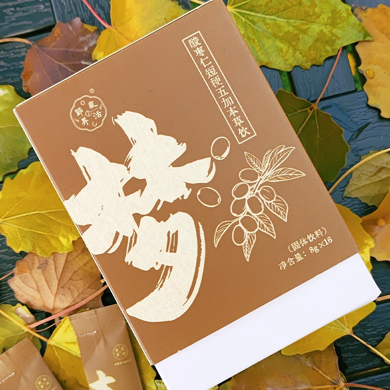 颗粒茶【梦】丨酸枣仁短梗五加本草饮 颗粒养生茶一盒【8g*16袋】