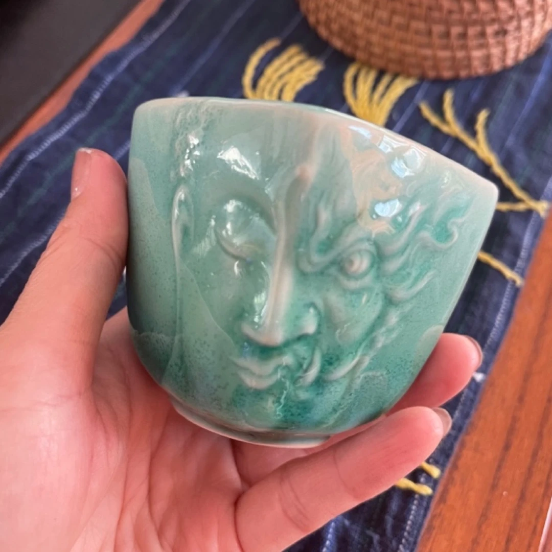 手工雕刻陶瓷一念之间主人杯