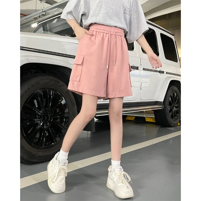 【夏季新款】工装美式短裤女2024款 潮流休闲裤透气宽松运动五分裤