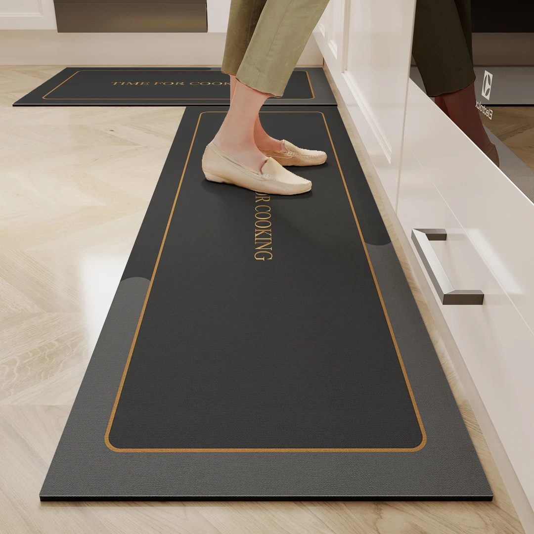 厨房地垫硅藻泥防滑吸水吸油可擦免洗地毯耐脏防水垫子厨房地垫