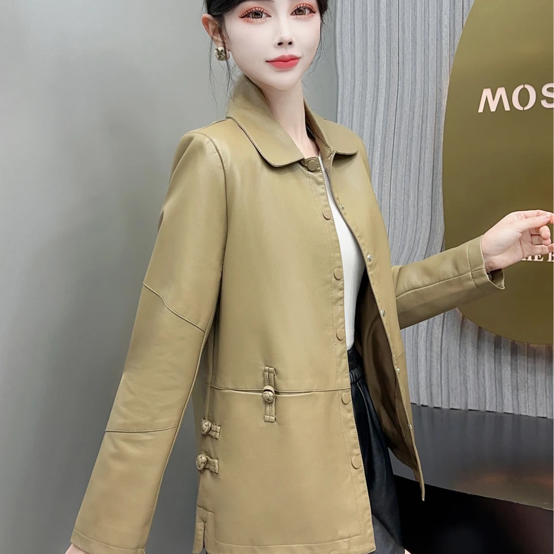 皮衣女外套681秋冬春秋显瘦气质短款时尚休闲百搭女士韩版妈妈装