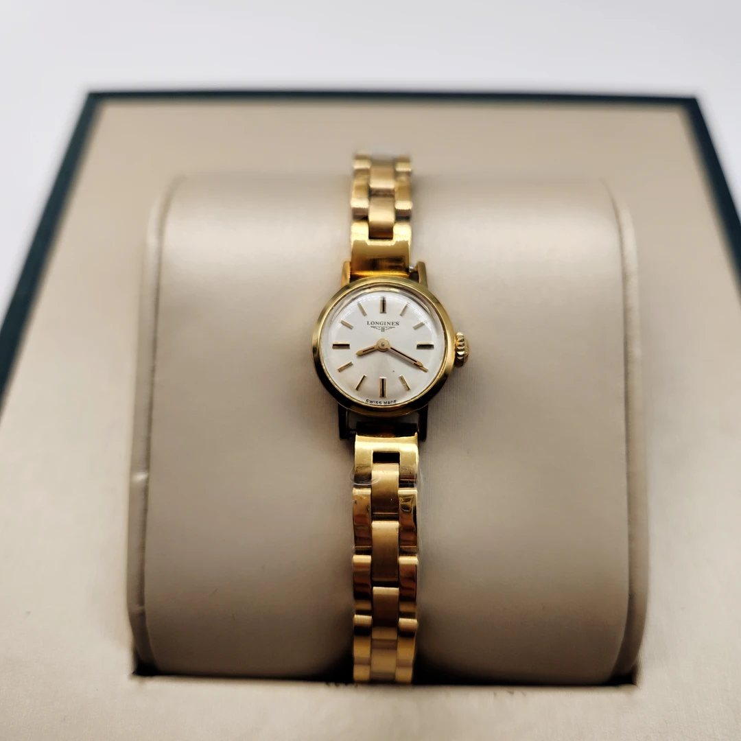 95新 Longines/浪琴  手动机械腕表18mm/公价20999/WH3742