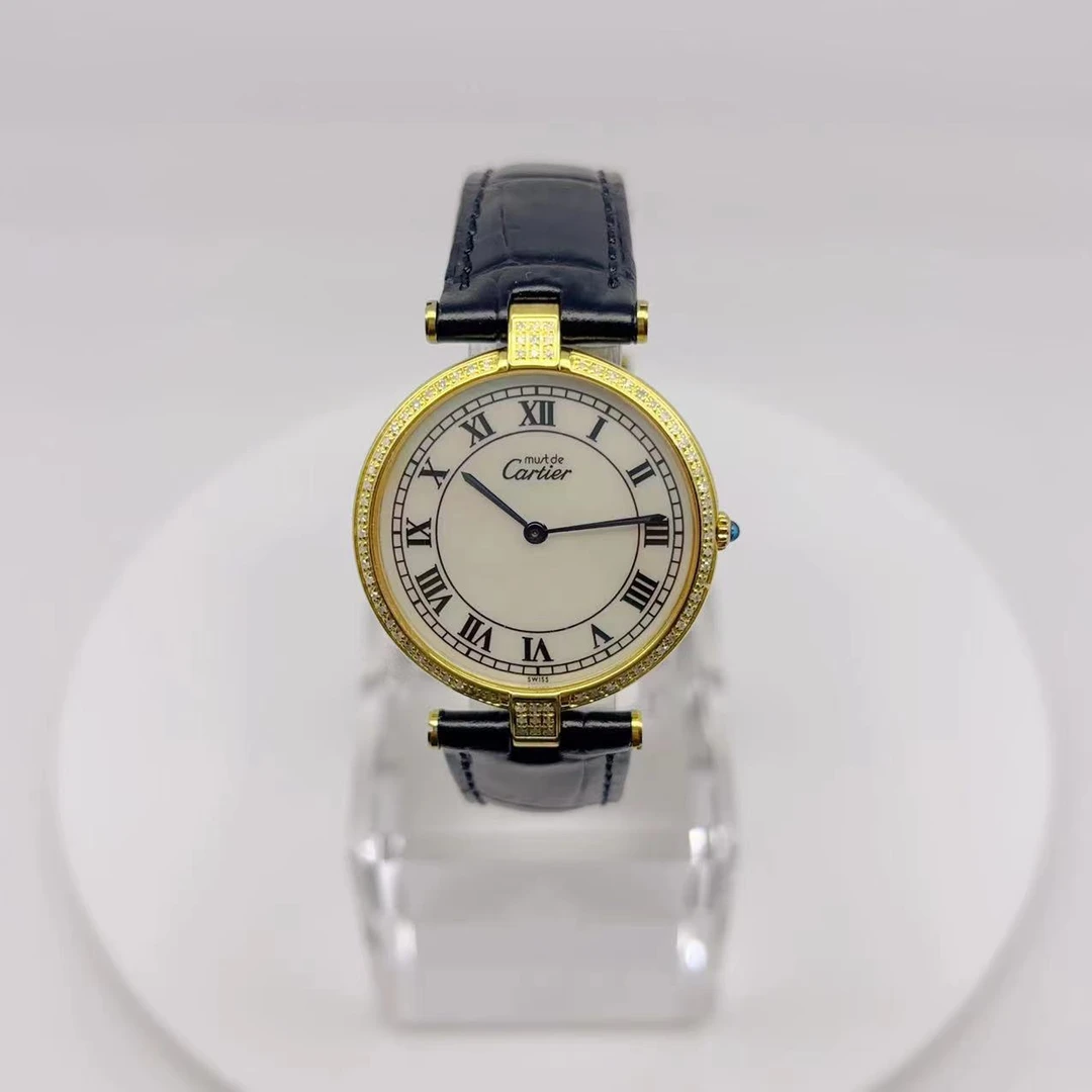 99新 Cartier/卡地亚 石英腕表 后钻30mm/公价82999/wh7204