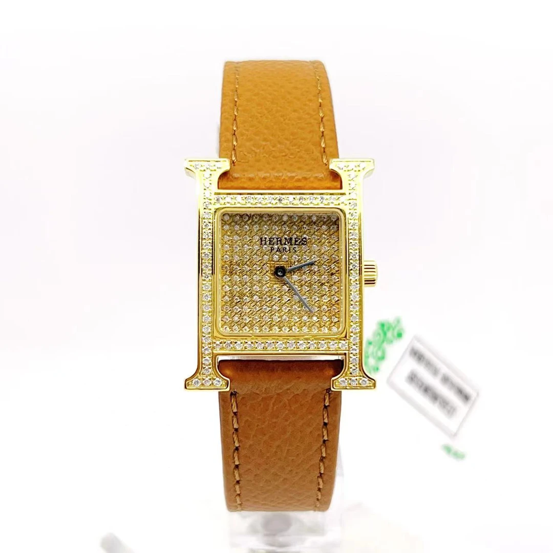 95新 Hermes/爱马仕  石英腕表后钻 21.5mm/公价85999/jm2556