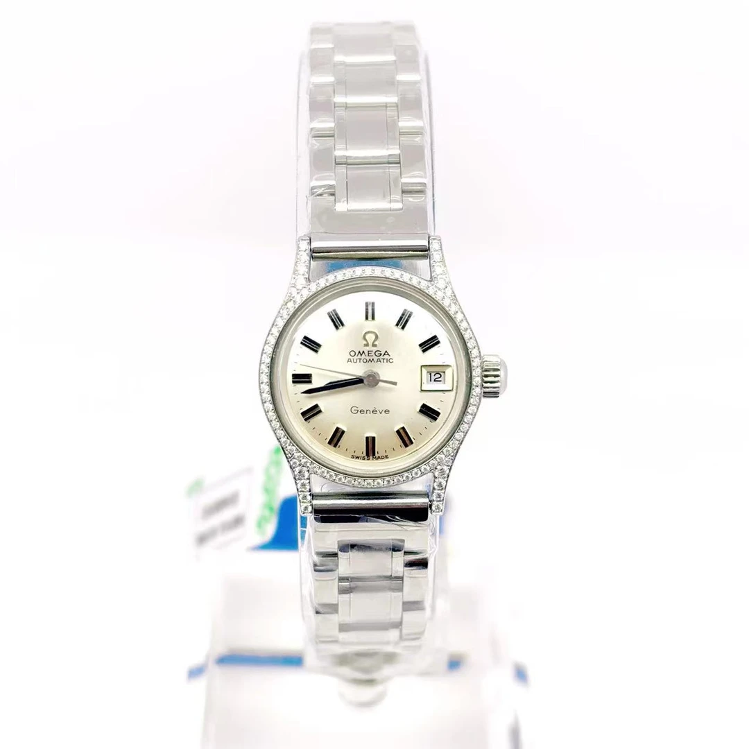 95新 Omega/欧米茄 自动机械腕表 后钻 23mm/公价34999/wh6845