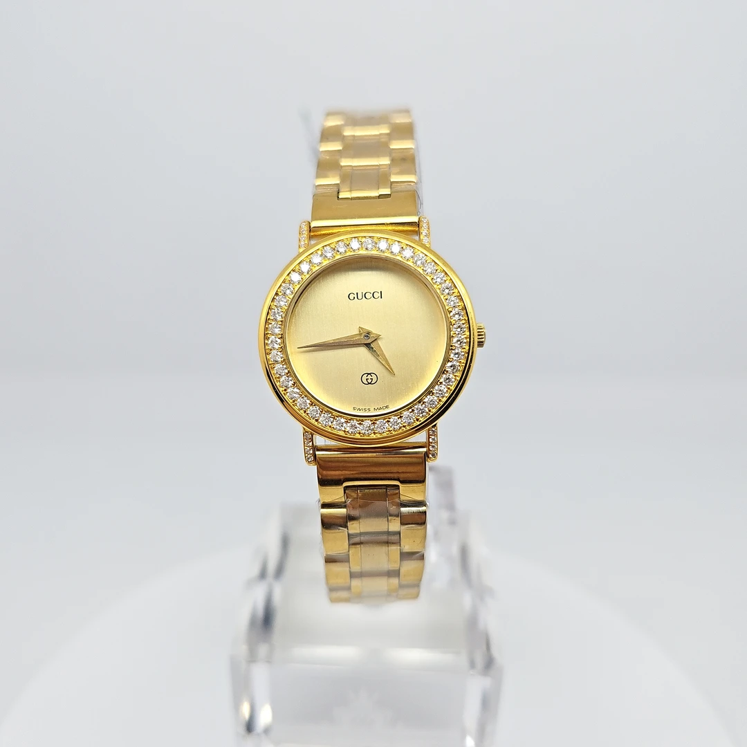 95新 GUCCI/古驰 石英腕表后钻25.5MM/公价18999/wh8136