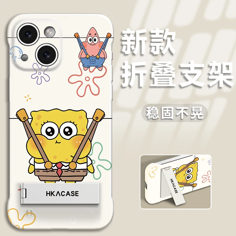 背带裤派大星适用苹果vivo华为oppo小米iPhone15手机壳PC无边框