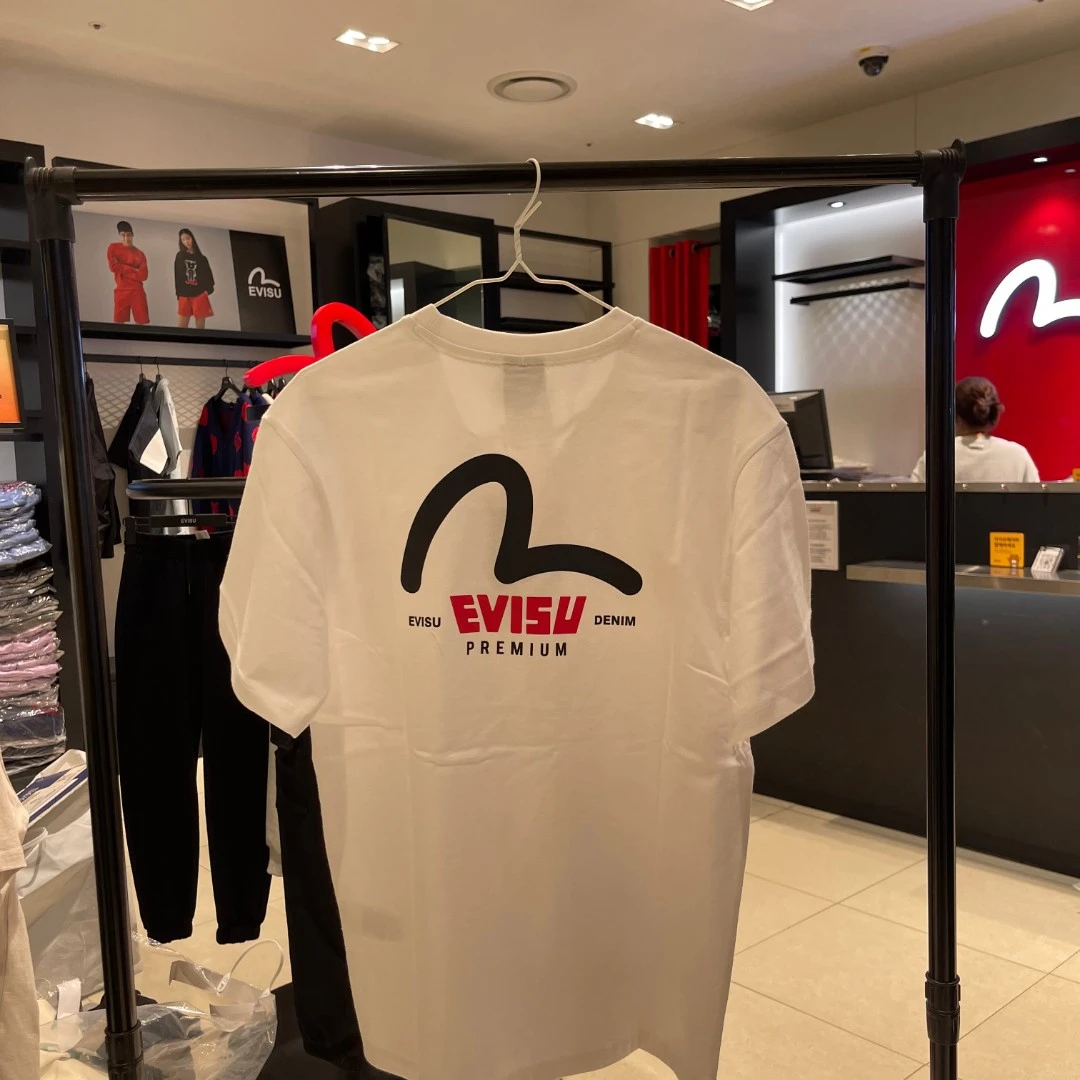 23新款T恤背后大logo胶印圆领夏季纯棉休闲宽松运动春夏情侣印花