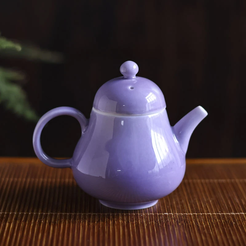【见珊】 幻紫-梨壶陶瓷茶壶（Q4688）
