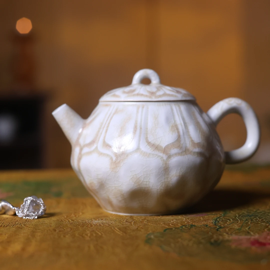 【见珊】人文茶道器具茶周边摆件茶壶（银饰0072）