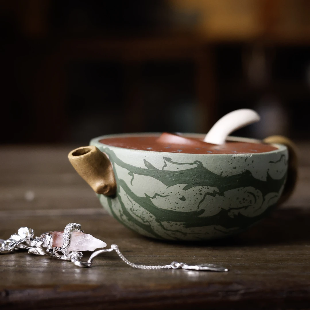 【见珊】人文茶道器具茶周边茶空间茶宠摆件（银饰0086）