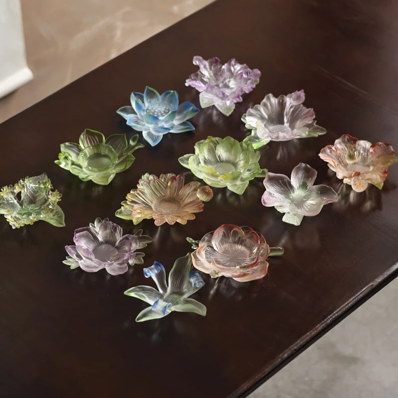 【见珊】心缘堂-十二花神-杯垫（琉璃S0336）