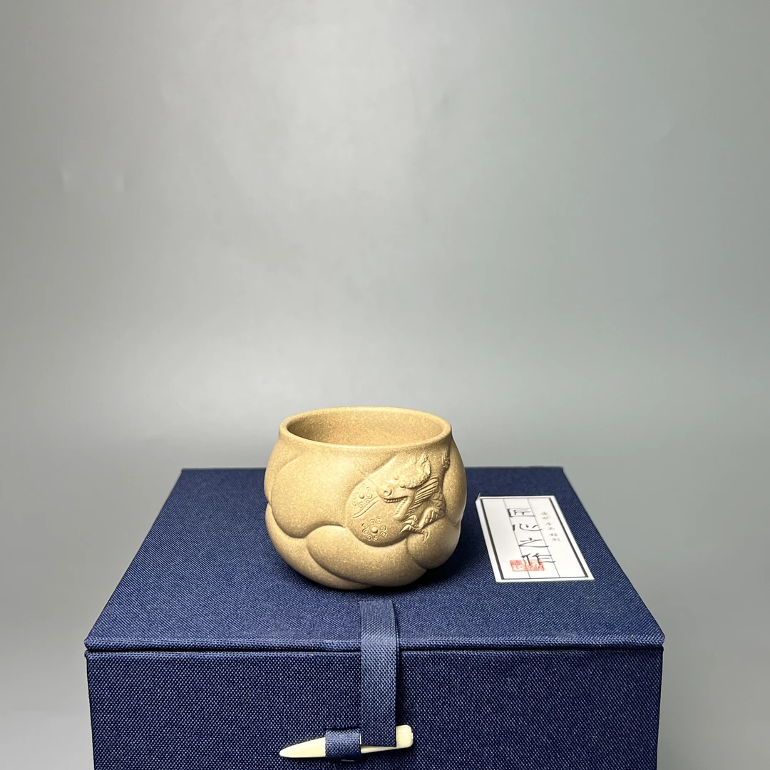 【鱼化龙】段泥半手工精美小口杯主人杯80cc