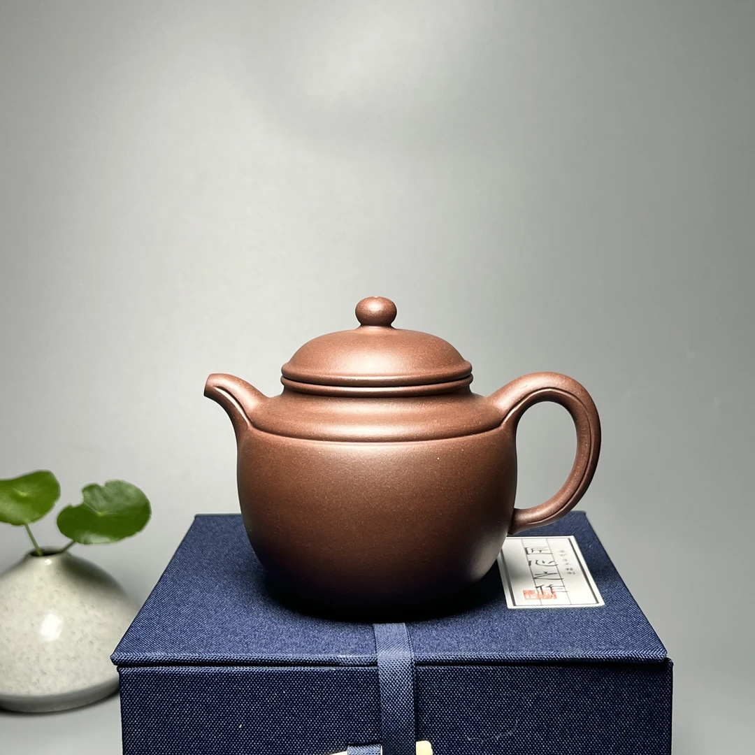 【高利壶】紫泥精工半手300cc紫砂壶