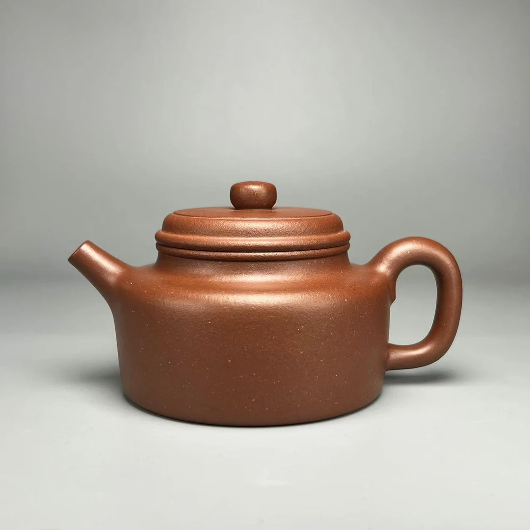 【德钟】原矿无添加平台底槽青精工半手190cc传统器型紫砂壶底槽清