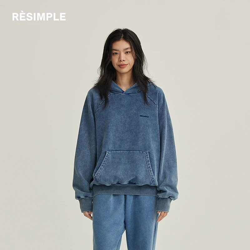 RESIMPLE简单点『商场同款』极简生活-连帽卫衣-1487