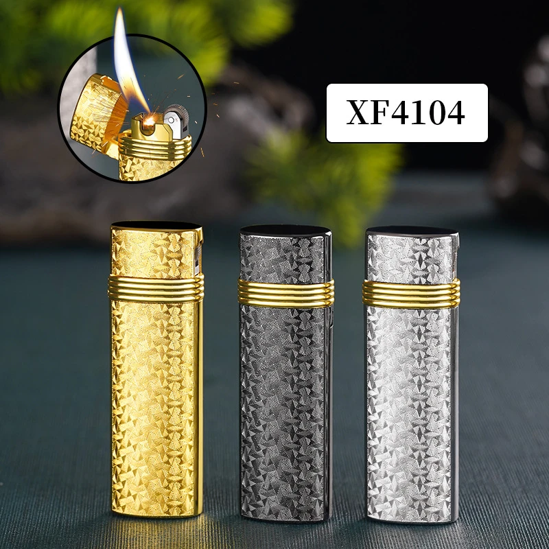 斜火复古砂轮充气打火机