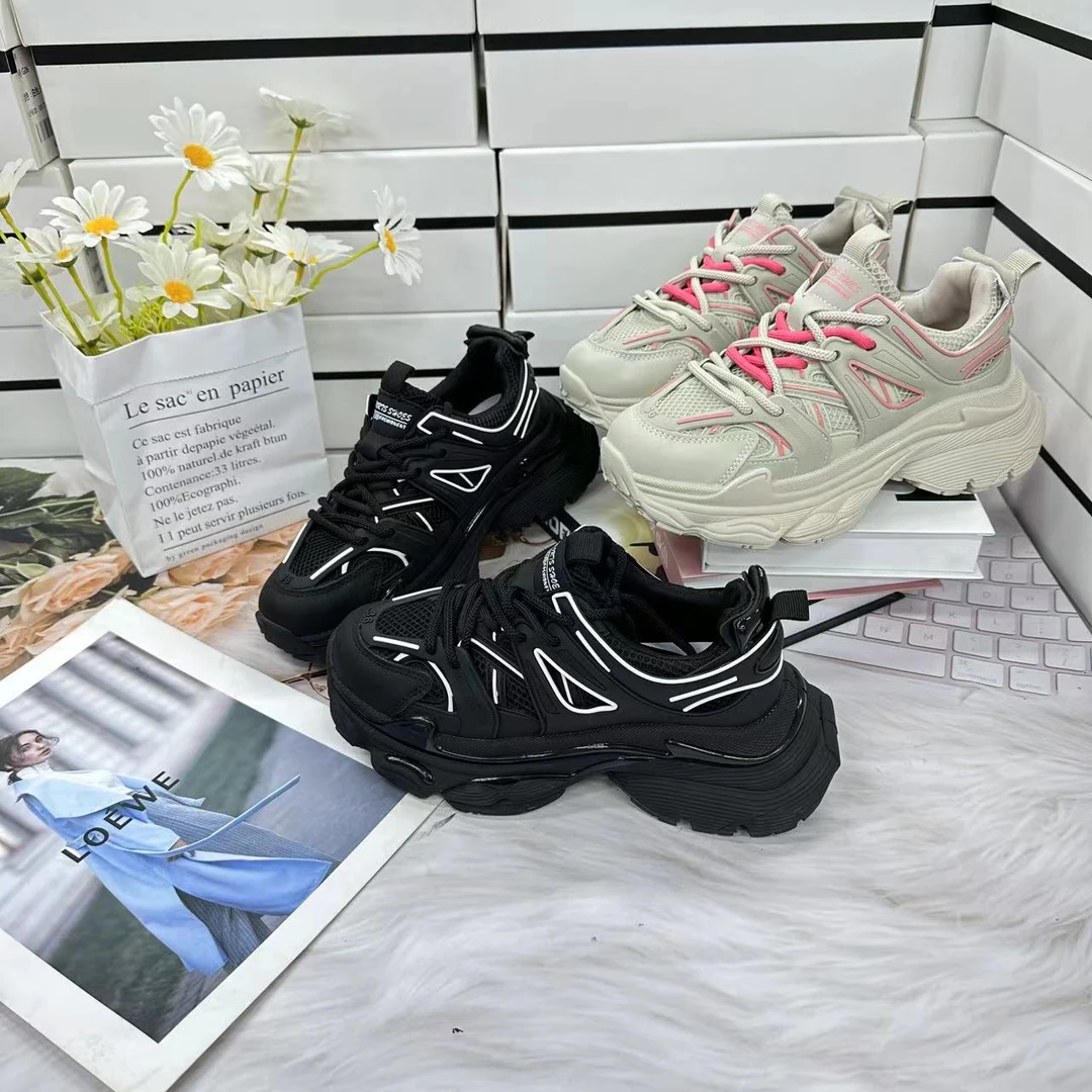 厚底系带增高百搭潮流网红真皮时尚休闲鞋MD33112E11