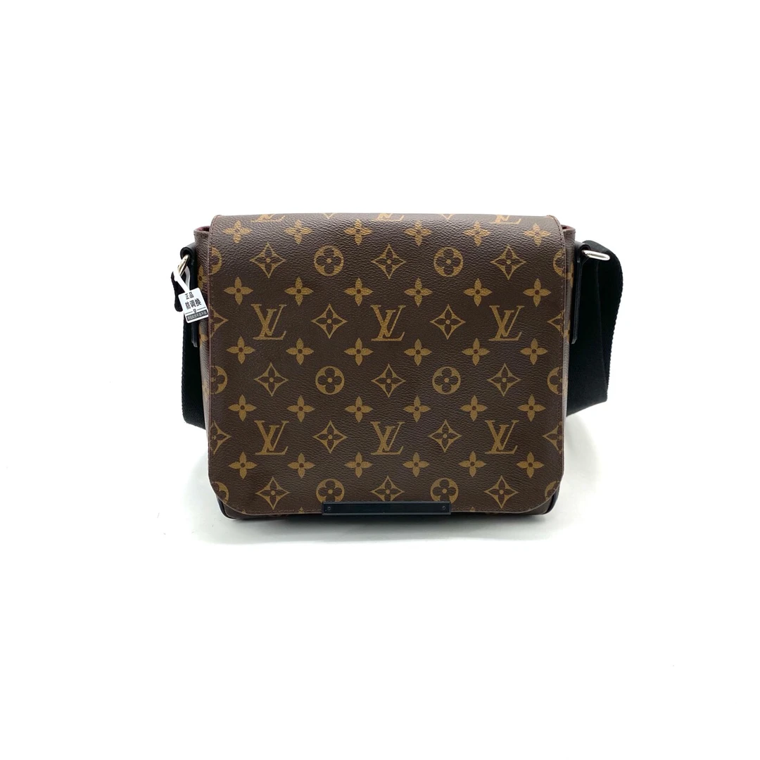 95新 LouisVuitton/路易威登 98新棕老花小号翻盖邮差包尺寸24/21