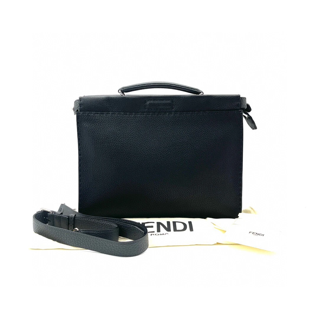 99新 FENDI/芬迪 全皮手提公文包 尺寸36/27