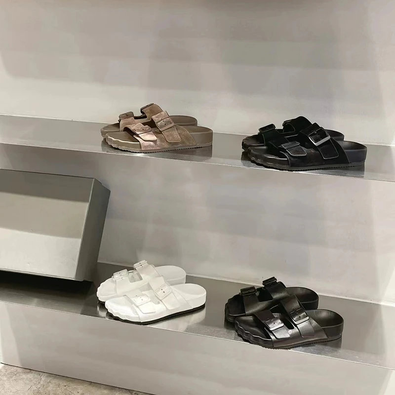 宝丫轻奢  情侣款男女时髦休闲百搭平底一字带拖鞋B8925