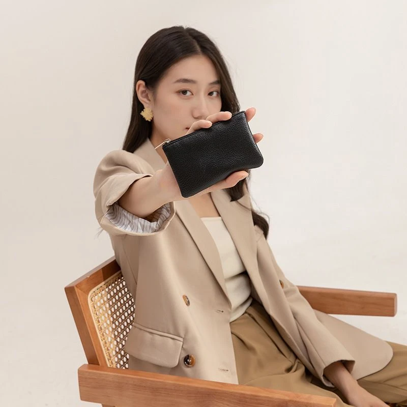 学生高颜值小众零钱包真软皮迷你小包女短款手包外出钥匙卡包ins