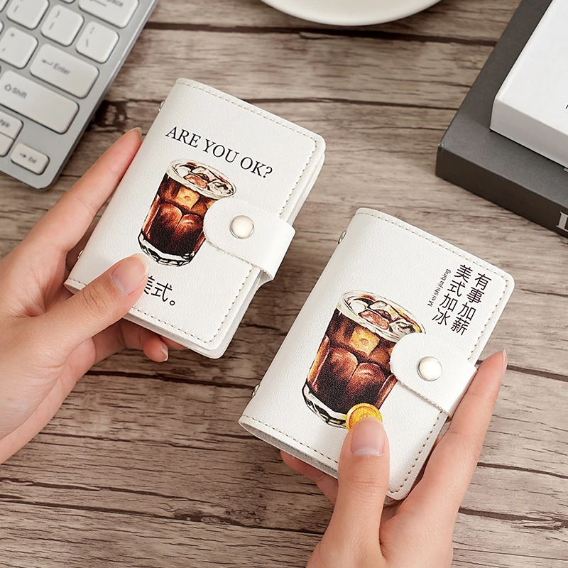 美式可爱卡包女式个性多卡位超薄简约防消磁小巧男士卡夹包卡套