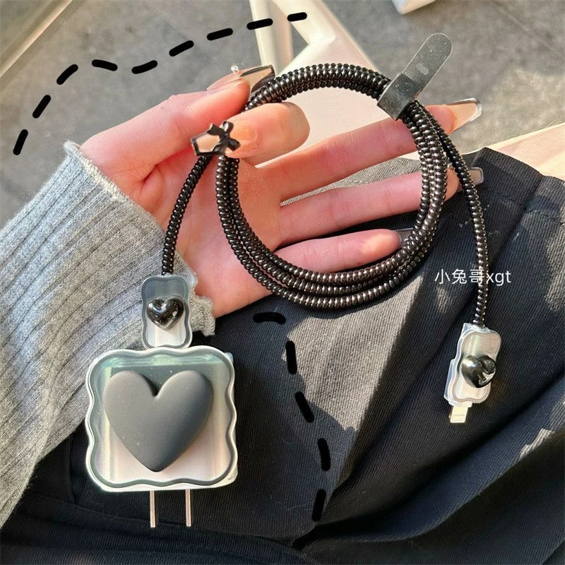 苹果15数据线保护套14Pro快充20w保护壳适用iPhone12Promax充电线