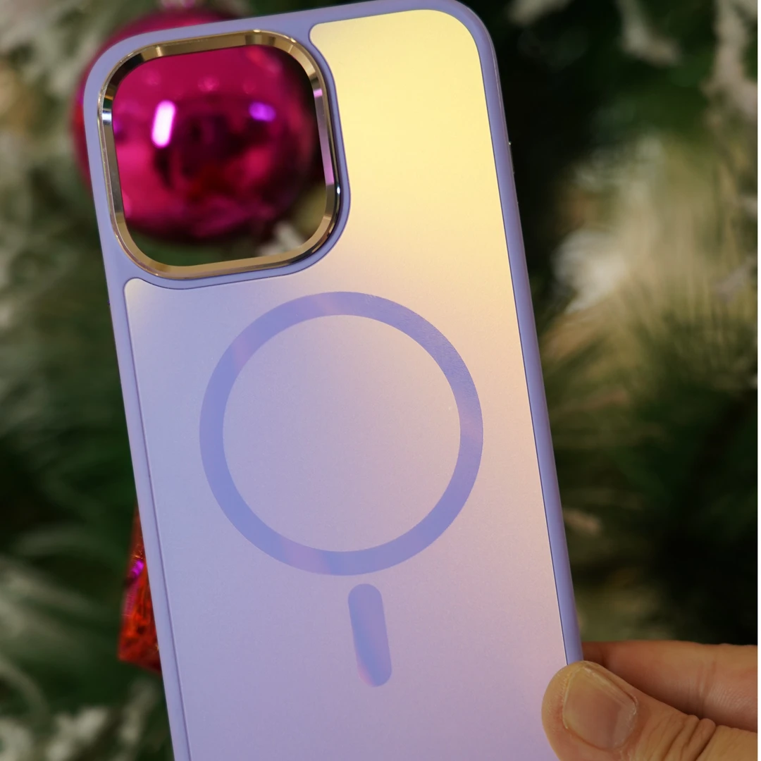 iphone15promax手机壳磁吸苹果15pro手机保护套防摔磨砂光影高端