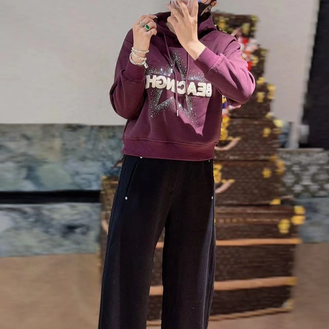 BJ·senior 眼里的星星加绒戴帽卫衣【炸款不退换】-004