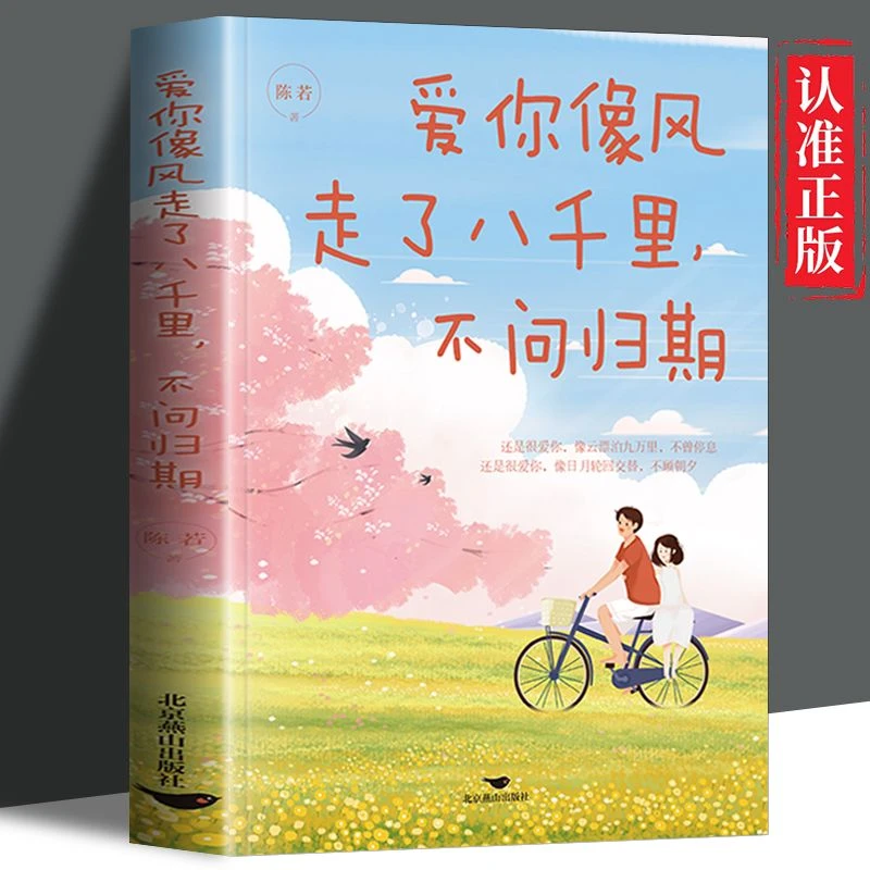 爱你像风走了八千里不问归期,青春文学治愈系爱情当代文学小说书