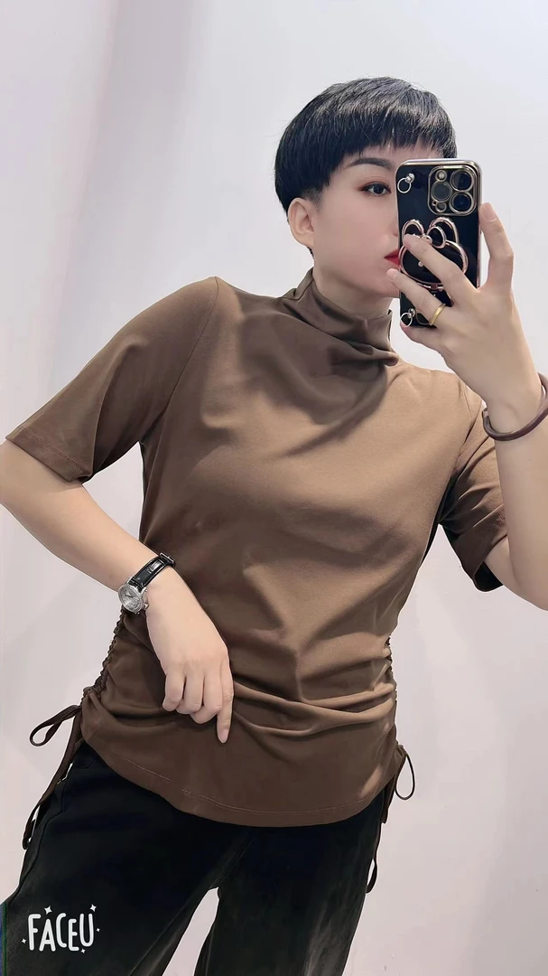 女款大码小高领小打底衫