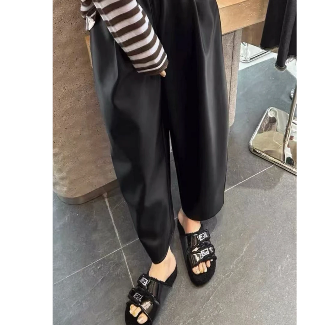 卓然原创 宽松裤子百搭外穿时尚九分韩版