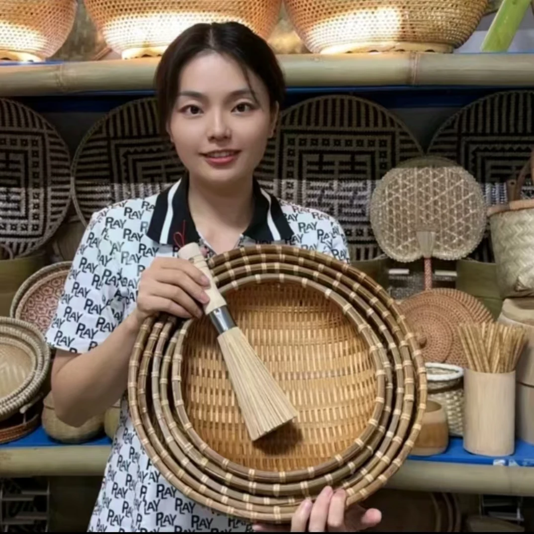 烟熏馒头筐5个+刷子家用 纯手工 家用