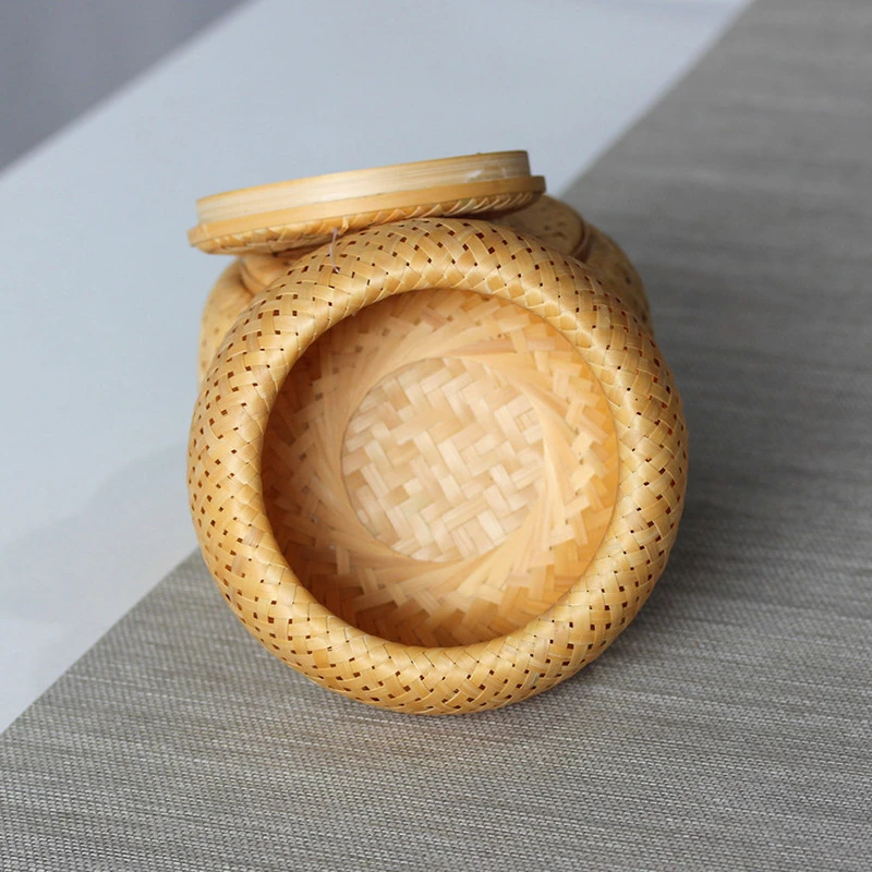 竹编收纳筐 迷你小筐 竹制品 家用收纳筐