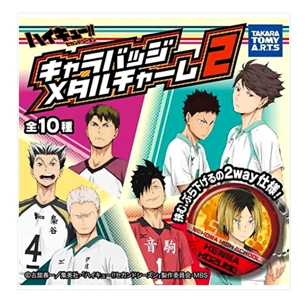 日谷 排球少年梦回系列 2015年队服徽章金属吊坠Vol.2 共10种图鉴