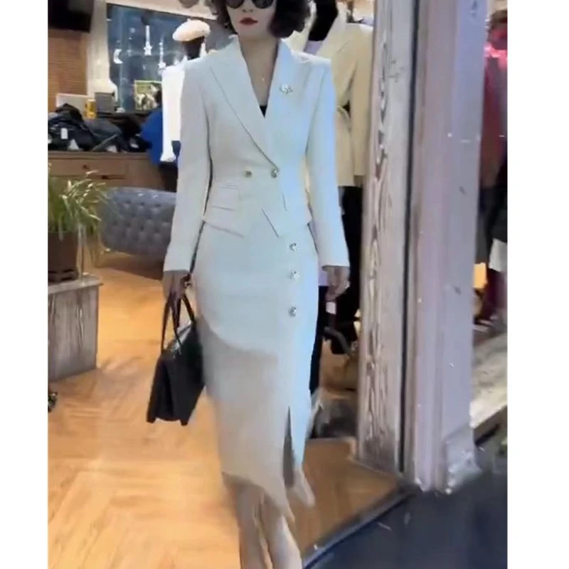 2023秋季新款网红爆款职业套装裙女修身显瘦