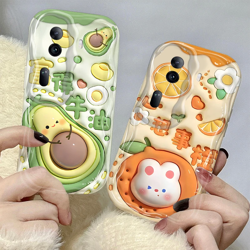 适用于樱有尽有OPPOReno11手机壳可爱个性创意时尚新潮耐脏高颜值