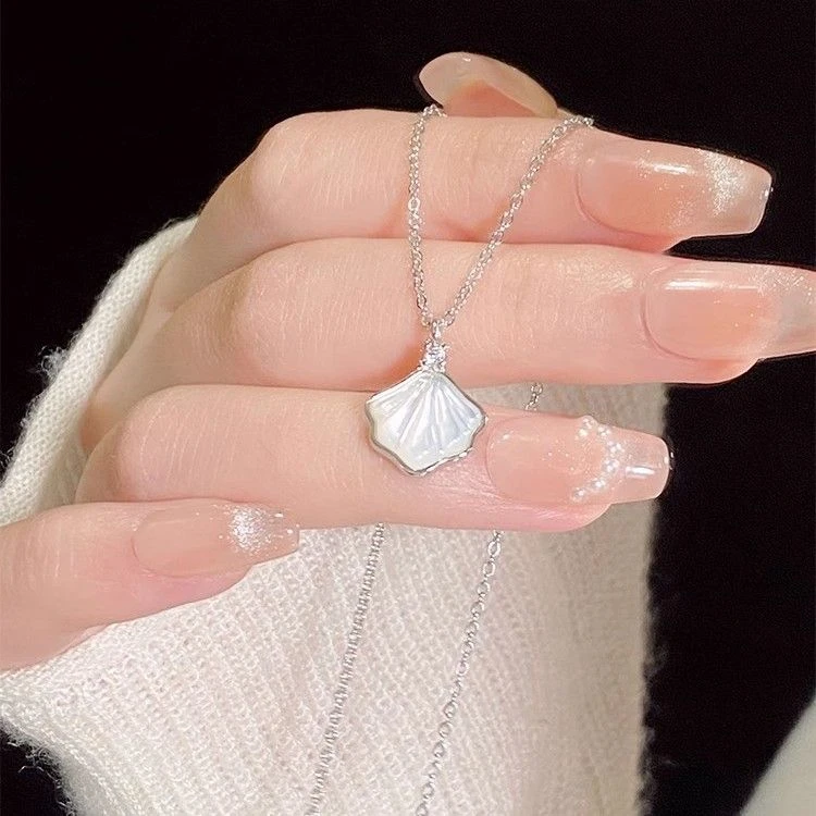 铜合金项链 一辈子项链女新款小众设计感轻奢甜美气质礼物锁骨链
